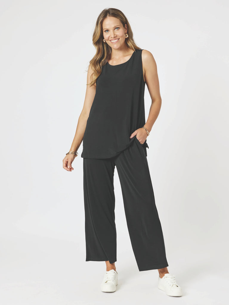 Basic Travel Jersey Tank - Black rc&co