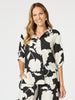 Barcelona Floral Print Shirt - Black/Natural rc&co