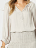 Lux Plait Top - Champagne