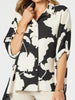 Barcelona Floral Print Shirt - Black/Natural rc&co