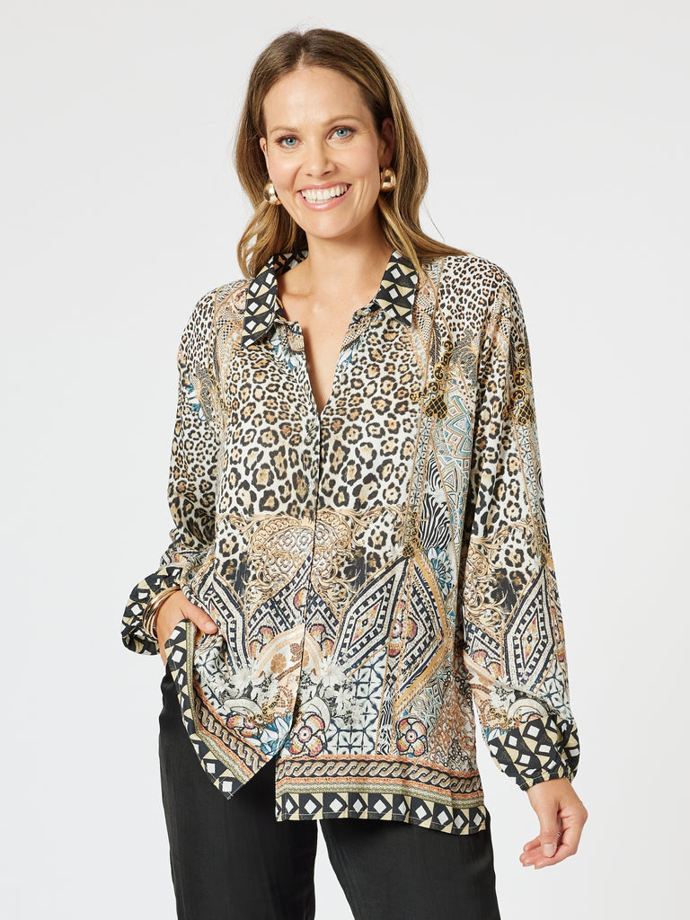 Emerson Animal Print Shirt - Animal rc&co