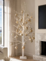 160cm Pre-Lit Decorative Christmas Tree - White
