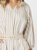 Amore Stripe Dress - Stone - RC & Co