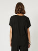 Angle Button Top - Black - RC & Co