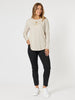 Be Square Long Sleeve Top - Natural - RC & Co