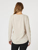 Be Square Long Sleeve Top - Natural - RC & Co