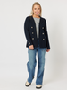 Boatneck Stripe T-shirt - Navy