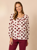 Bordeaux Spot Top - Shiraz Multi