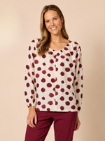 Bordeaux Spot Top - Shiraz Multi