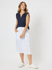 Byron Cotton Skirt - White - RC & Co