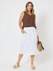 Byron Cotton Skirt - White - RC & Co