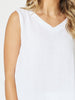 Byron Cotton Tank Top - White - RC & Co