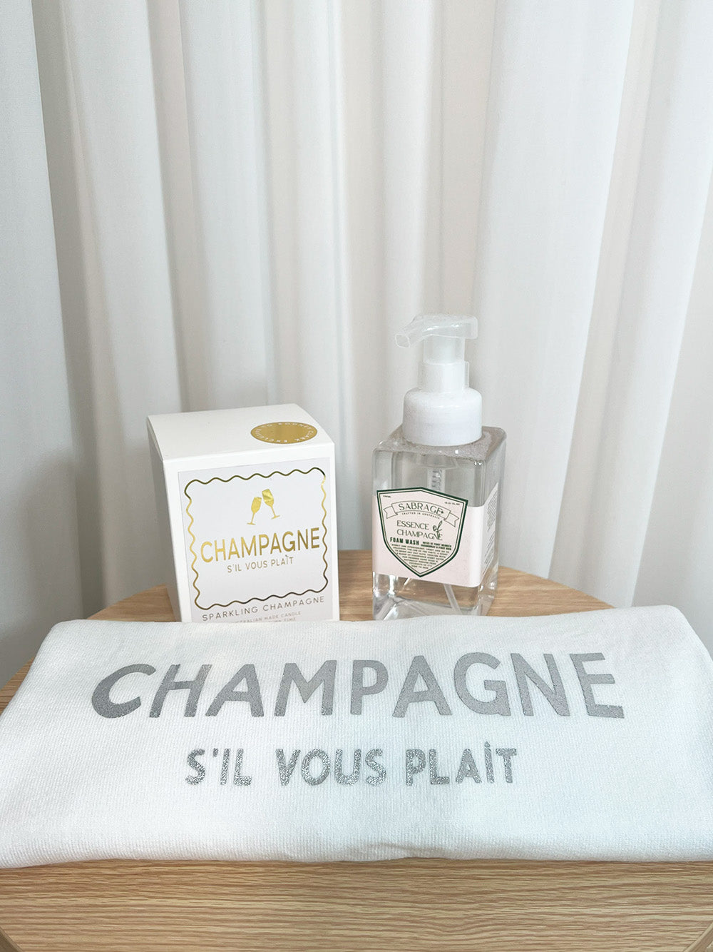 Champagne S'il Vous Plait Candle - Gold