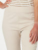 Charlie Cotton Twill Stretch Capri Pant - Natural - RC & Co