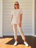Charlie Cotton Twill Stretch Capri Pant - Natural - RC & Co