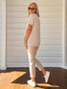 Charlie Cotton Twill Stretch Capri Pant - Natural - RC & Co