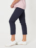 Charlie Cotton Twill Stretch Capri Pant - Navy - RC & Co