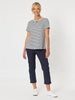 Charlie Cotton Twill Stretch Capri Pant - Navy - RC & Co