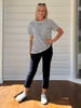 Charlie Cotton Twill Stretch Capri Pant - Navy - RC & Co