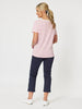 Charlie Cotton Twill Stretch Capri Pant - Navy - RC & Co