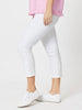 Charlie Cotton Twill Stretch Capri Pant - White - RC & Co