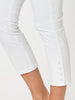 Charlie Cotton Twill Stretch Capri Pant - White - RC & Co
