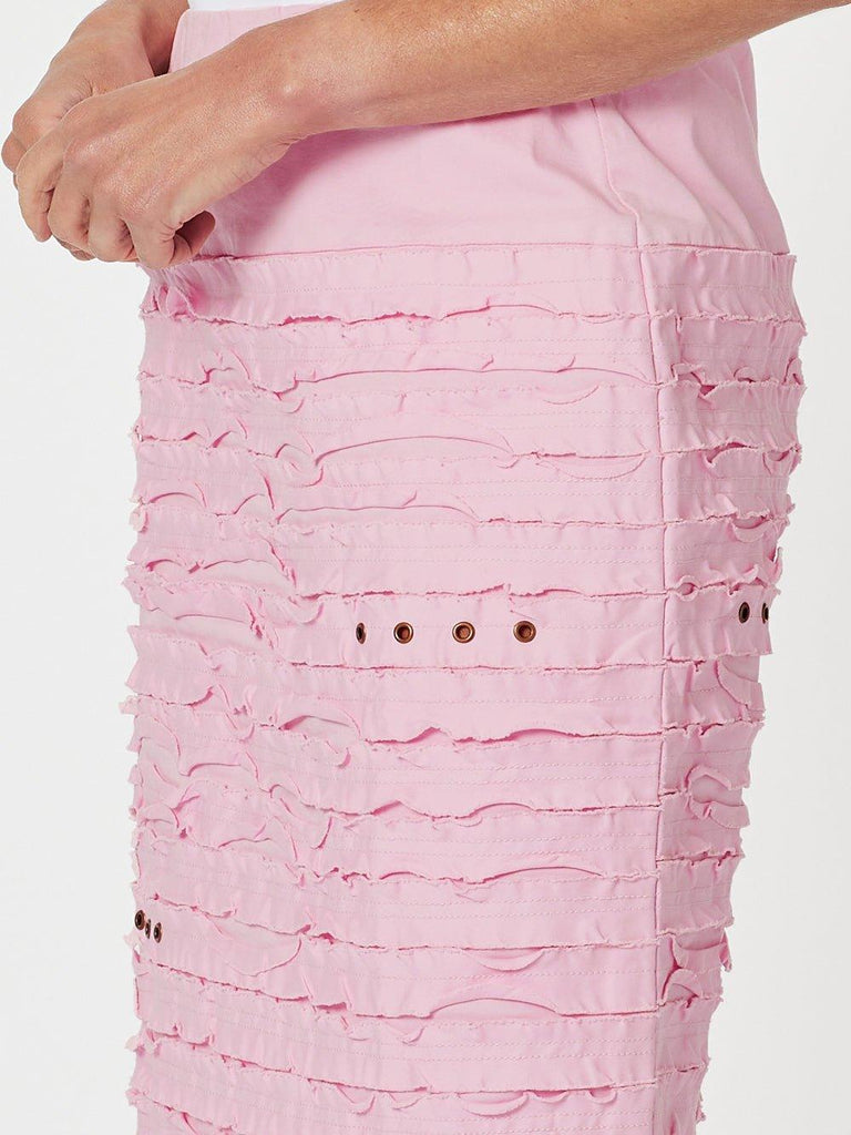 Charlie Stitched Detail Skirt - Pink - RC & Co