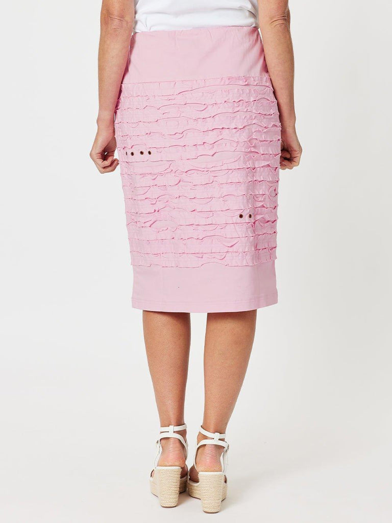 Charlie Stitched Detail Skirt - Pink - RC & Co