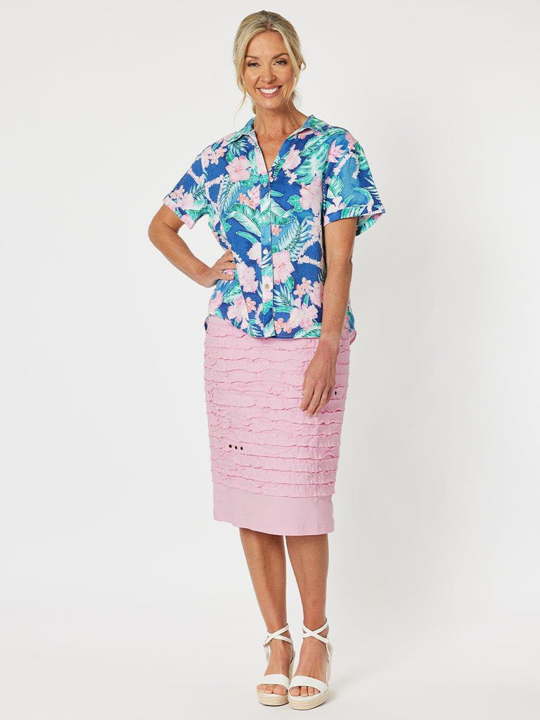 Charlie Stitched Detail Skirt - Pink - RC & Co