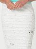 Charlie Stitched Detail Skirt - White - RC & Co