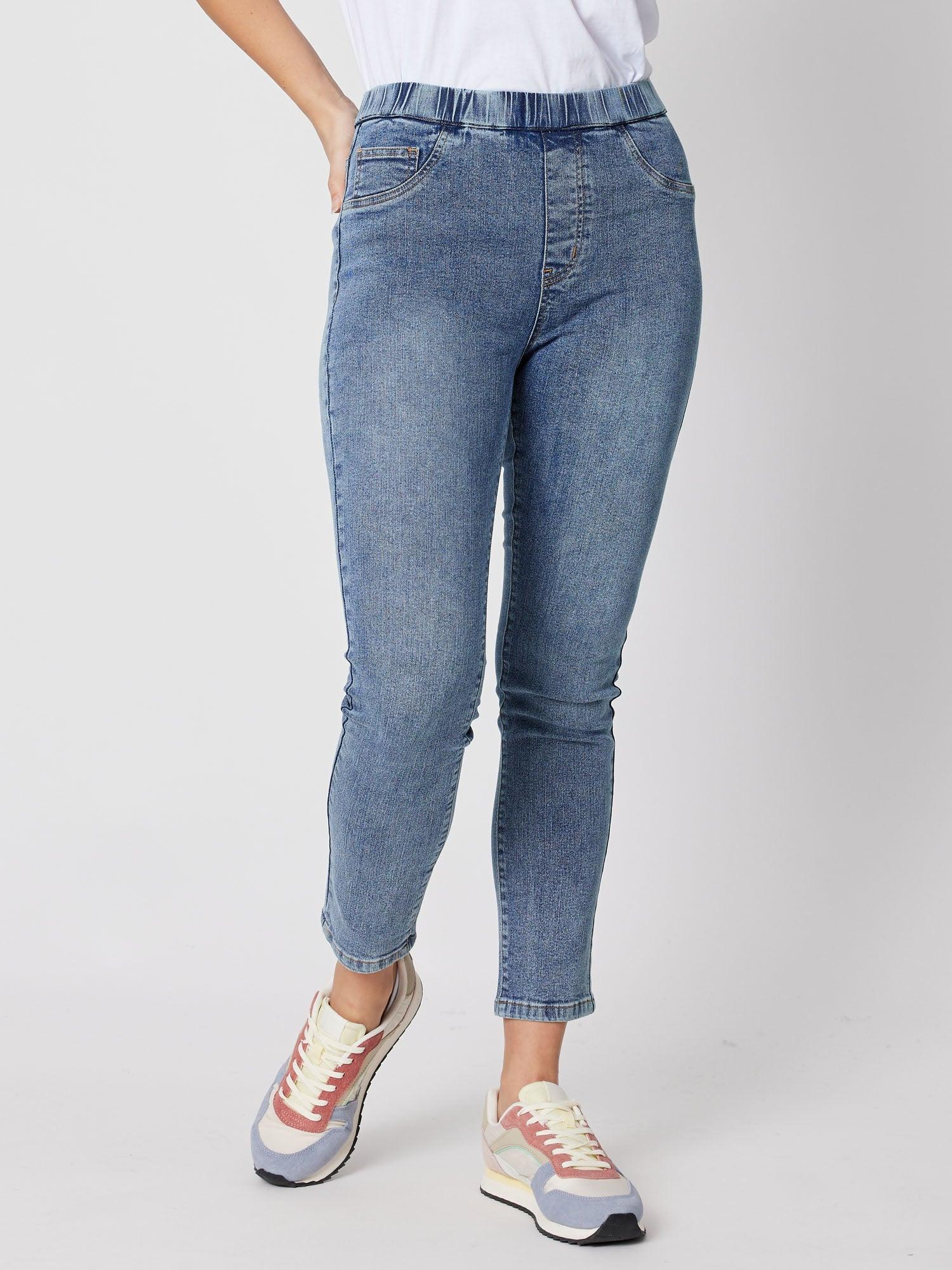 Charlotte Mid Rise Pull On Jean Denim – RC Co