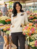 Chelsea Flower Knit - Floral Ivory