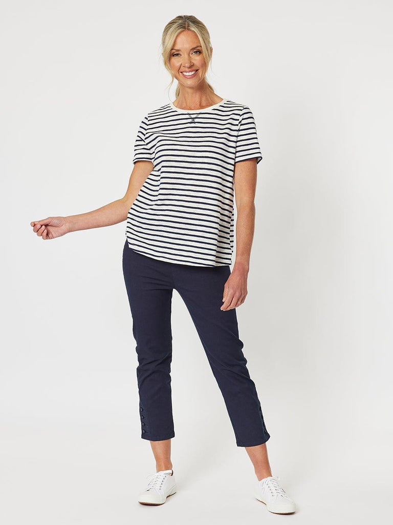 Classic Stripe T-shirt - Navy - RC & Co