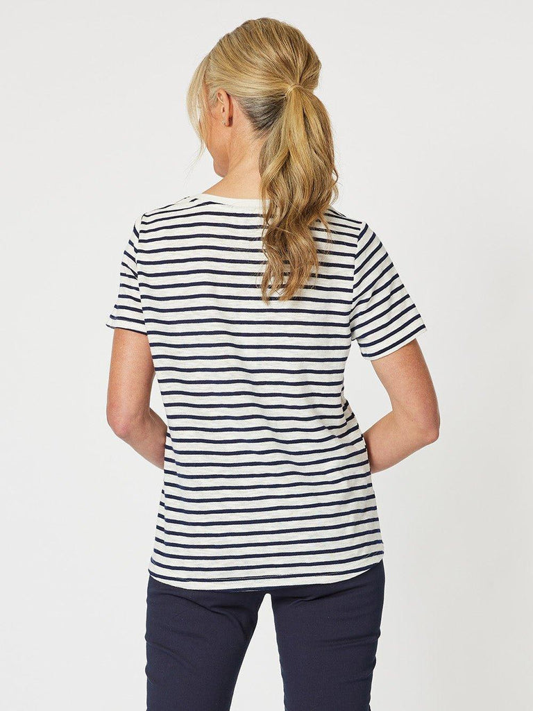 Classic Stripe T-shirt - Navy - RC & Co