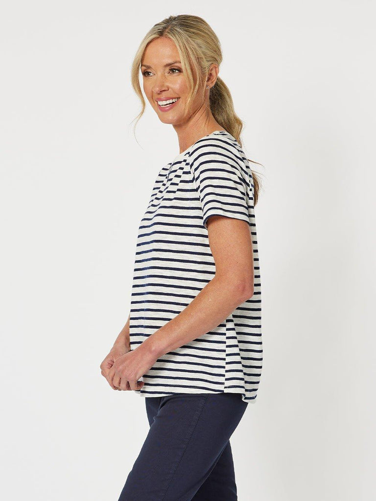 Classic Stripe T-shirt - Navy - RC & Co