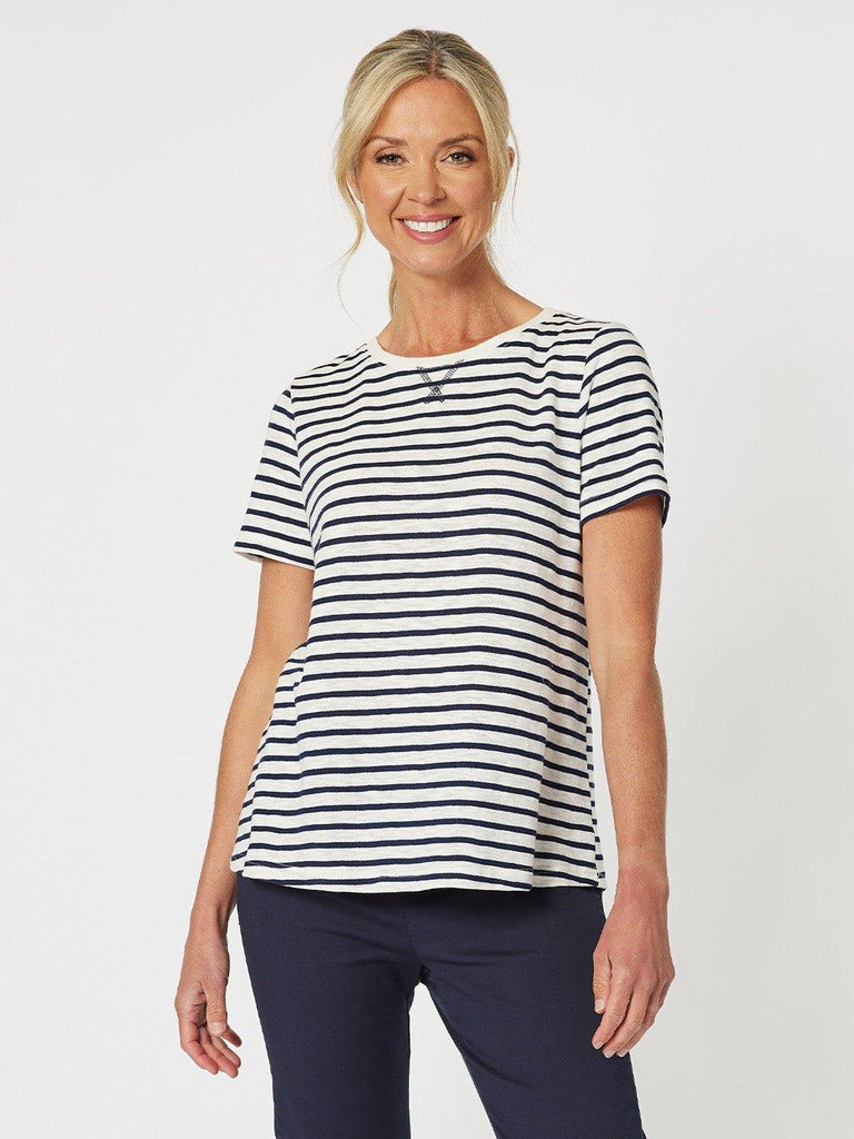 Classic Stripe T-shirt - Navy - RC & Co