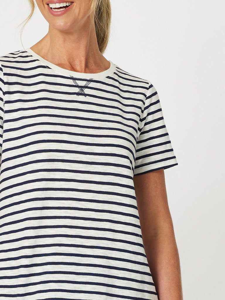 Classic Stripe T-shirt - Navy - RC & Co