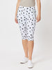 Crushed Star Print Shorts - White - RC & Co