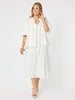 Emanuella Sleeveless Dress - White - RC & Co
