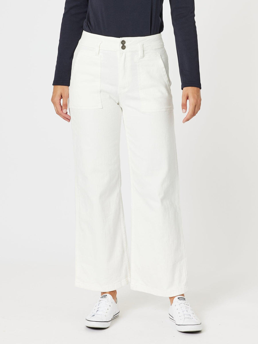 Hudson High Rise Wide Leg Jean Ivory – RC Co
