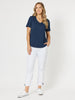 Isabella Cotton Pant - White - RC & Co
