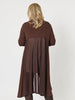 Juli Longline Cardigan - Chocolate - RC & Co