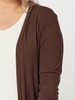 Juli Longline Cardigan - Chocolate - RC & Co