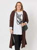 Juli Longline Cardigan - Chocolate - RC & Co
