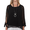 Circle Pendant Necklace - METALLIC