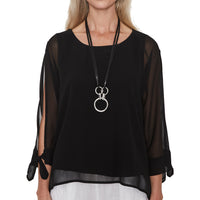 Circle Pendant Necklace - METALLIC