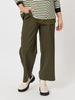 Kimmy Ponte Wide Leg Pant - Khaki - RC & Co
