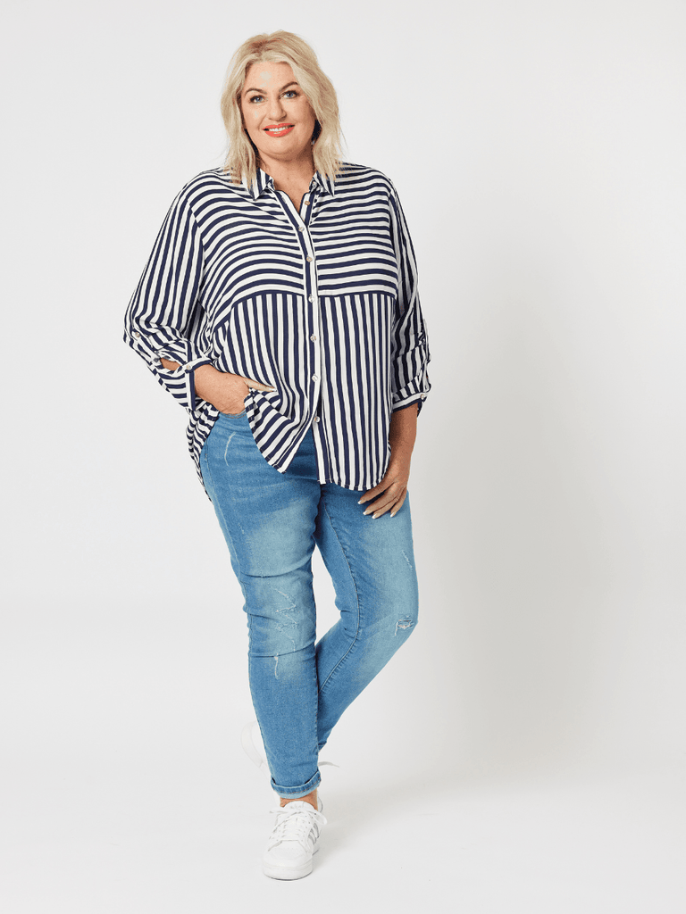 LA Stretch Pull On Jean - Denim - RC & Co