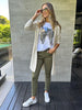 Lily Pull On Slim Leg Jean - Khaki - RC & Co