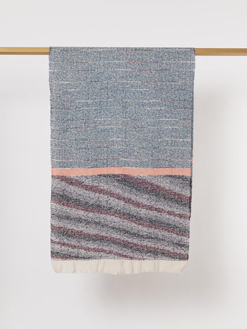 Logan Printed Scarf - Navy - RC & Co